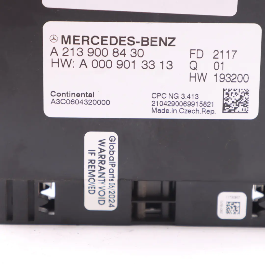 Mercedes W910 Módulo de control de la caja de cambios - SKU A2139008430 - Número de pieza A2139008430
