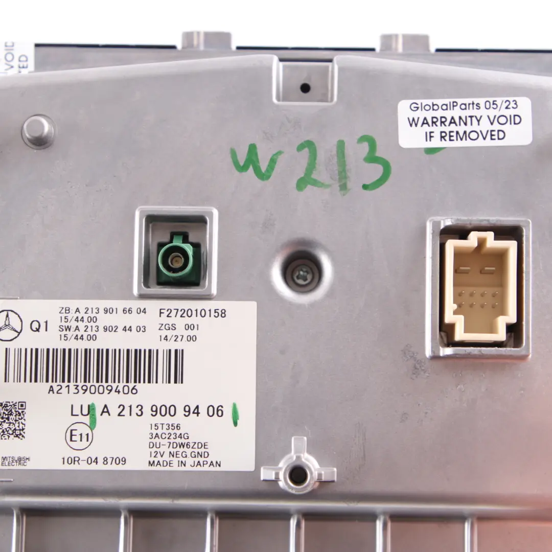 Mercedes W213 Display Screen Information Navigation Dashboard - SKU A2139009406 - Part number A2139009406