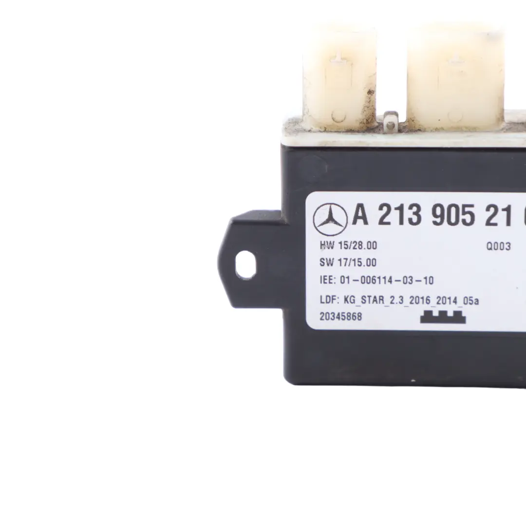 Mercedes W213 Unidad módulo control maletero portón trasero - SKU A2139052109 - Número de pieza A2139052109