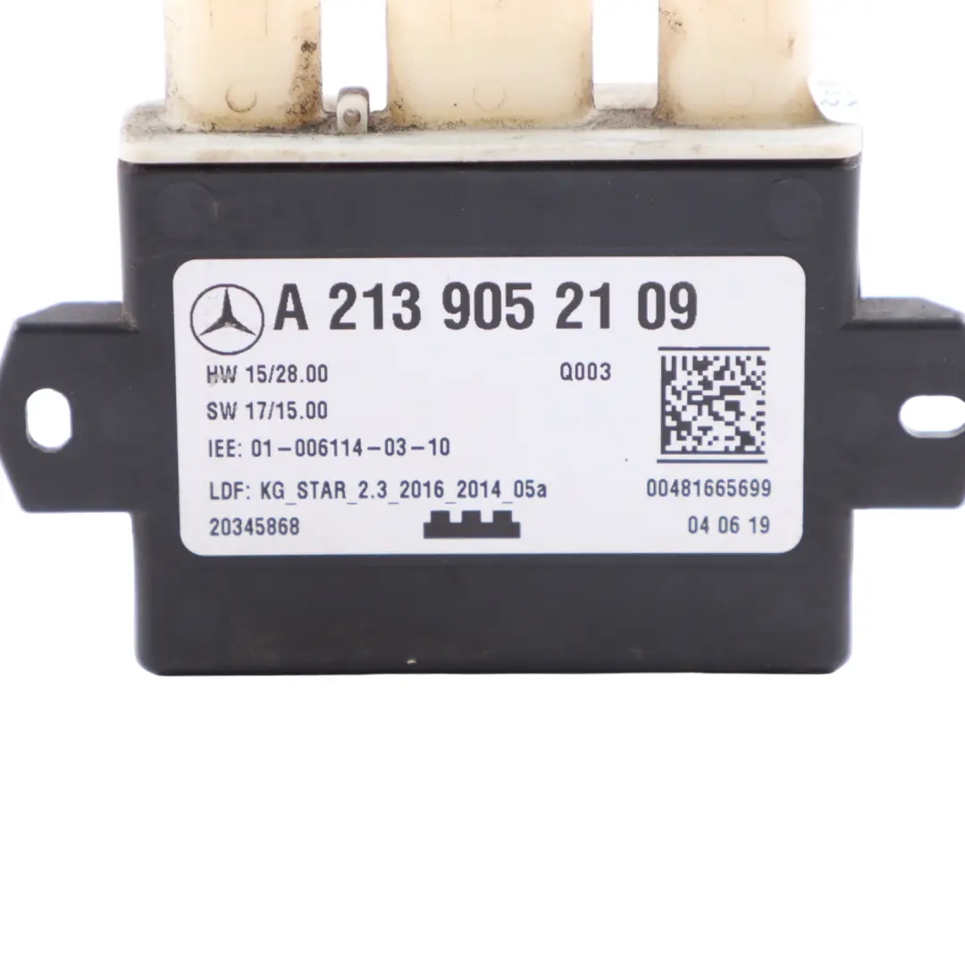Unidad módulo control maletero portón trasero para Mercedes W213 con número de pieza A2139052109 Mercedes W213 Unidad módulo control maletero portón trasero - SKU A2139052109 - Número de pieza A2139052109
