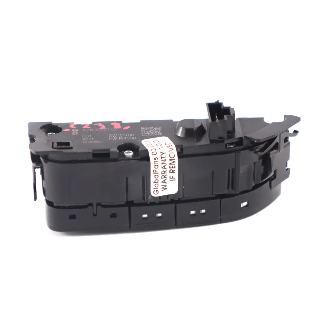  Interruptor Mercedes C238 Consola Central Derecha Interruptor Inferior Bloque - SKU A2139052703 - Número de pieza A2139052703