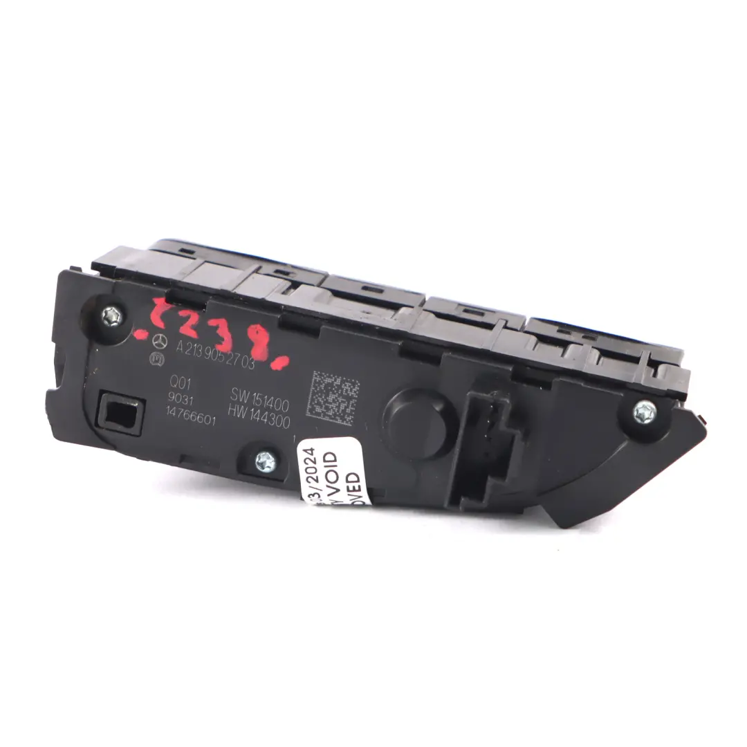  Interruptor Mercedes C238 Consola Central Derecha Interruptor Inferior Bloque - SKU A2139052703 - Número de pieza A2139052703