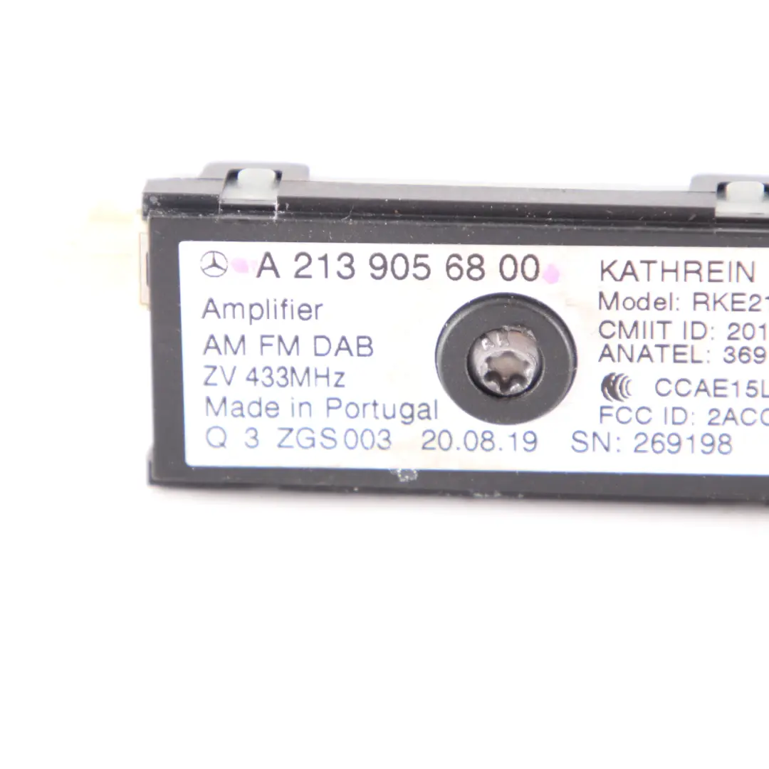  Antenna Amplifier Mercedes W205 W213 AM FM DAB Aerial Module Unit - SKU A2139056800 - Part number A2139056800