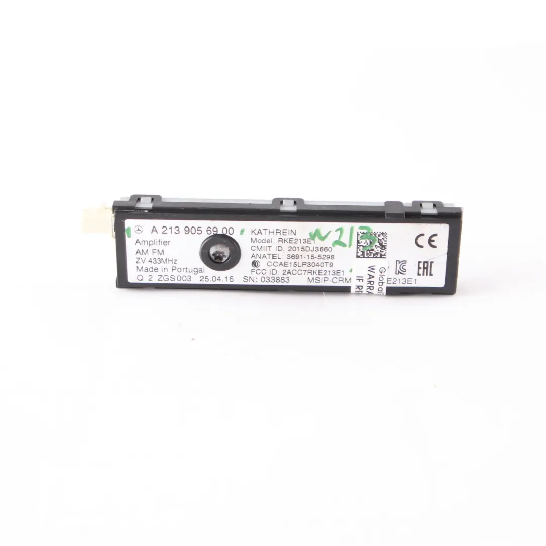  Antenna Amplifier Mercedes W213 S213 W238 Aerial Module Right O/S - SKU A2139056900 - Part number A2139056900