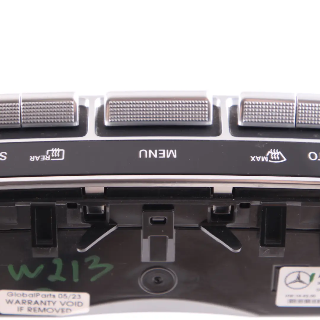 A/C Air Con Klima Heizung Steuergerät Schalttafel für Mercedes W213 mit Teilenummer A2139059003 Mercedes W213 A/C Air Con Klima Heizung Steuergerät Schalttafel - SKU A2139059003 - Teilenummer A2139059003