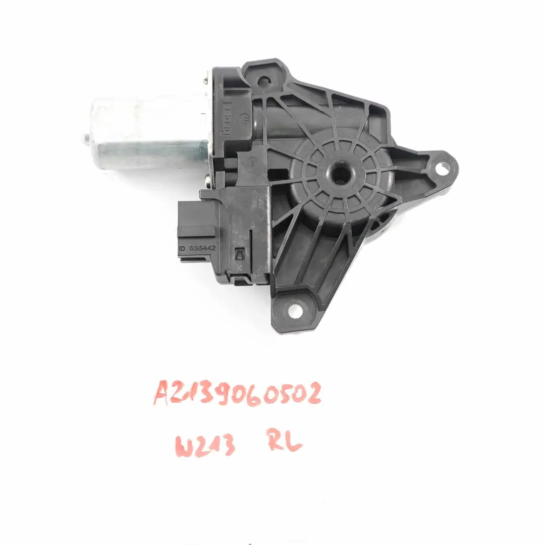 Fensterheber Motor Tür hinten links Antrieb Einheit für Mercedes W213 mit Teilenummer A2139060502 Mercedes W213 Fensterheber Motor Tür hinten links Antrieb Einheit - SKU A2139060502 - Teilenummer A2139060502