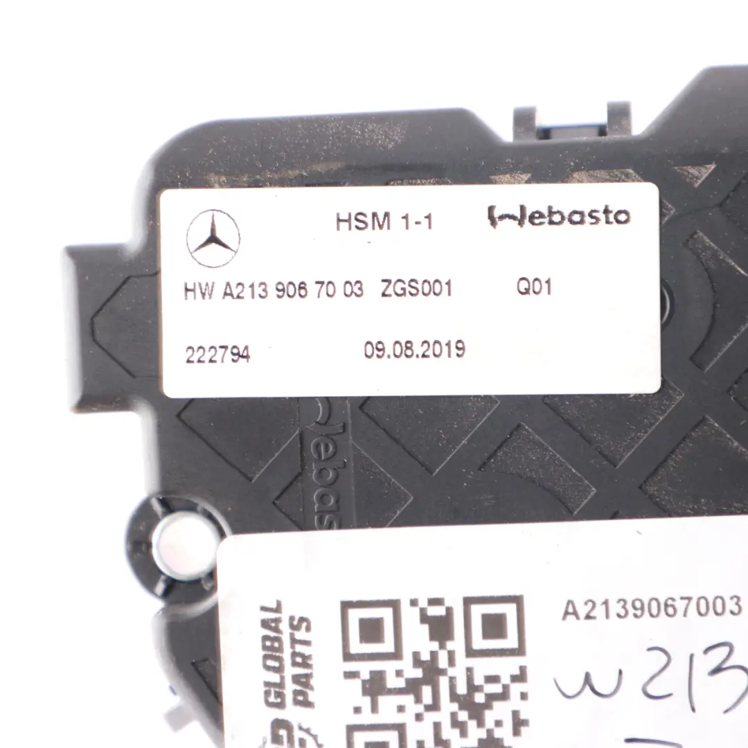 Sun Roof Motor Panoramic Sliding Motor Drive to Mercedes C167 W213 W247 with Part number A2139067003 Mercedes C167 W213 W247 Sun Roof Motor Panoramic Sliding Motor Drive - SKU A2139067003 - Part number A2139067003