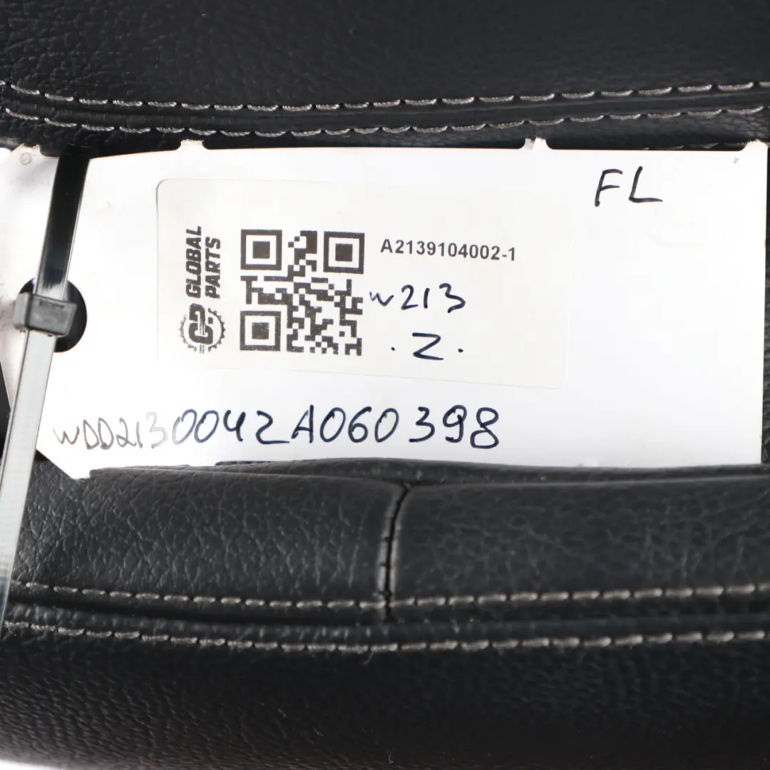Mercedes W213 Front Seat Left N/S Heated Electric Interior Leather Black - SKU A2139104002-1 - Part number A2139104002
