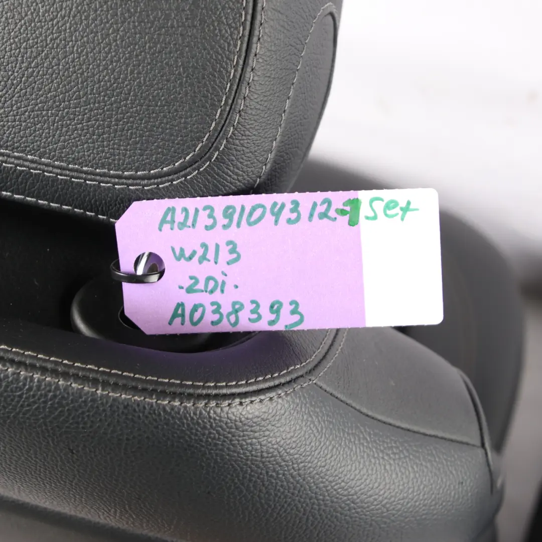 Seats Mercedes W213 Saloon Leather Heated Black Front Rear Seat Set  - SKU A2139104312-1 - Part number A2139104312
