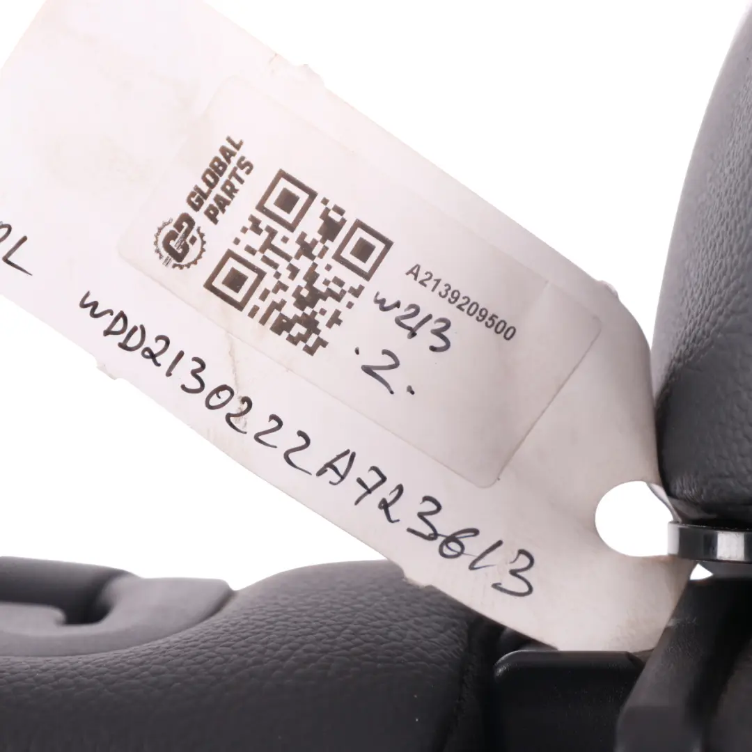 Backrest Rear Left N/S Fabric Imitation Leather Black to Mercedes W213 Saloon Seat with Part number A2139209500 Mercedes W213 Saloon Seat Backrest Rear Left N/S Fabric Imitation Leather Black - SKU A2139209500 - Part number A2139209500