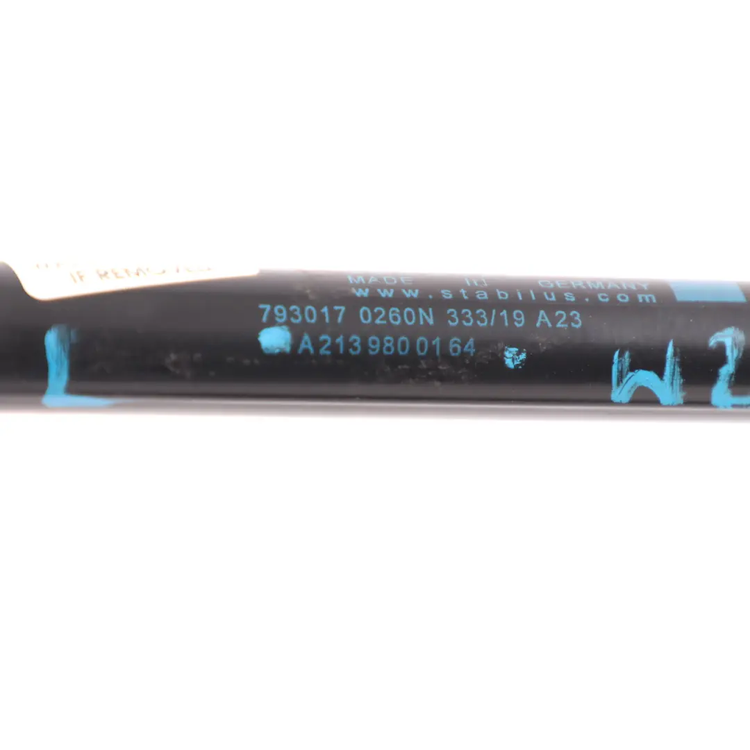 Mercedes W205 W213 Cappuccio Molla del montante gas cofano sinistro - SKU A2139800164 - Numero di parte A2139800164