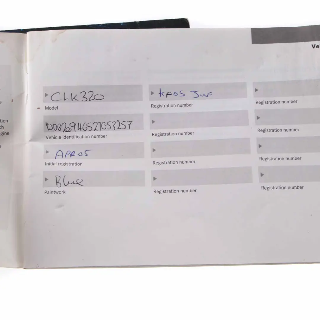 Service Booklet Service Book MobiloLife to Mercedes W209 with Part number A2155842495 Mercedes W209 Service Booklet Service Book MobiloLife - SKU A2155842495 - Part number A2155842495