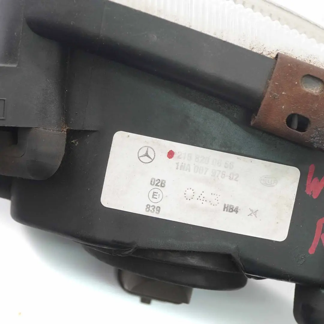  Luz antiniebla Mercedes SLK R170 W203 CL W215 Luz delantera derecha - SKU A2158200656 - Número de pieza A2158200656
