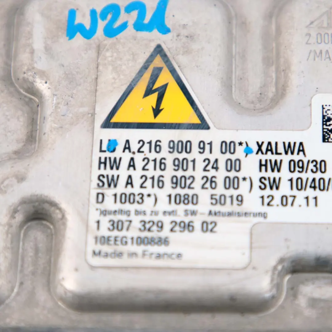 Mercedes W221 Xenon Scheinwerfer Ballast Steuergerät Modul - SKU A2169009100 - Teilenummer A2169009100