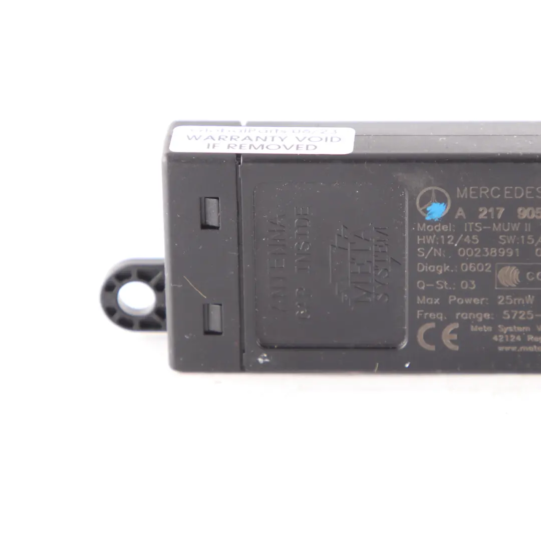 Mercedes W205 W217 W447 Keyless Go Antenna Entry Aerial Control Unit - SKU A2179057001 - Part number A2179057001