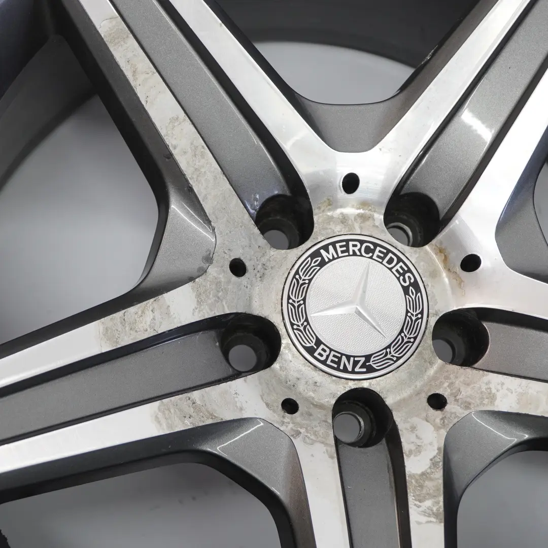 W218 Llanta de aleación de 5 radios AMG 19" ET:37 9J para Mercedes con número de pieza A2184011802 Mercedes W218 Llanta de aleación de 5 radios AMG 19" ET:37 9J - SKU A2184011802-1 - Número de pieza A2184011802