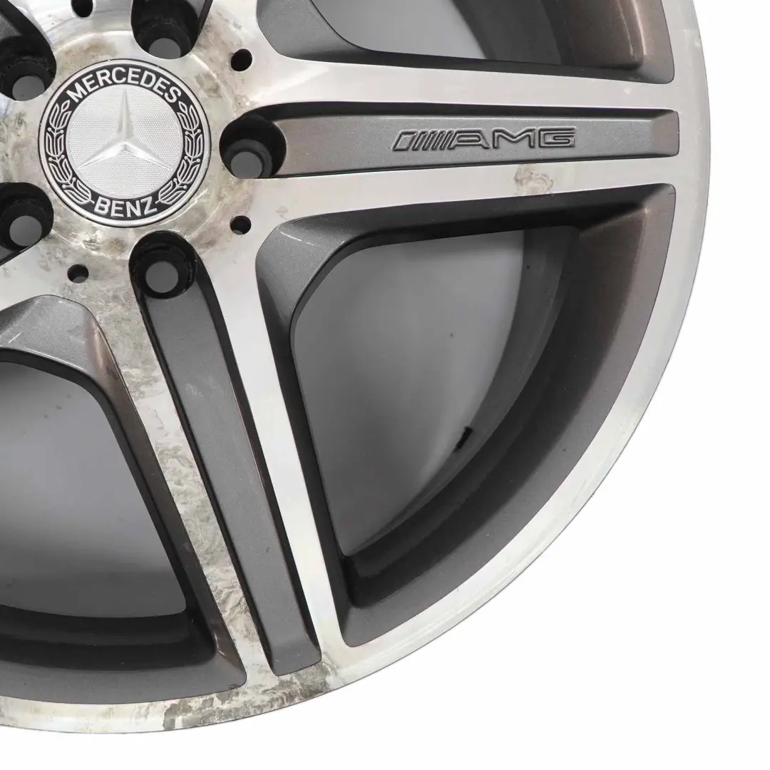 W218 5 Spoke AMG Alloy Wheel Rim 19" ET:37 9J to Mercedes with Part number A2184011802 Mercedes W218 5 Spoke AMG Alloy Wheel Rim 19" ET:37 9J - SKU A2184011802-2 - Part number A2184011802