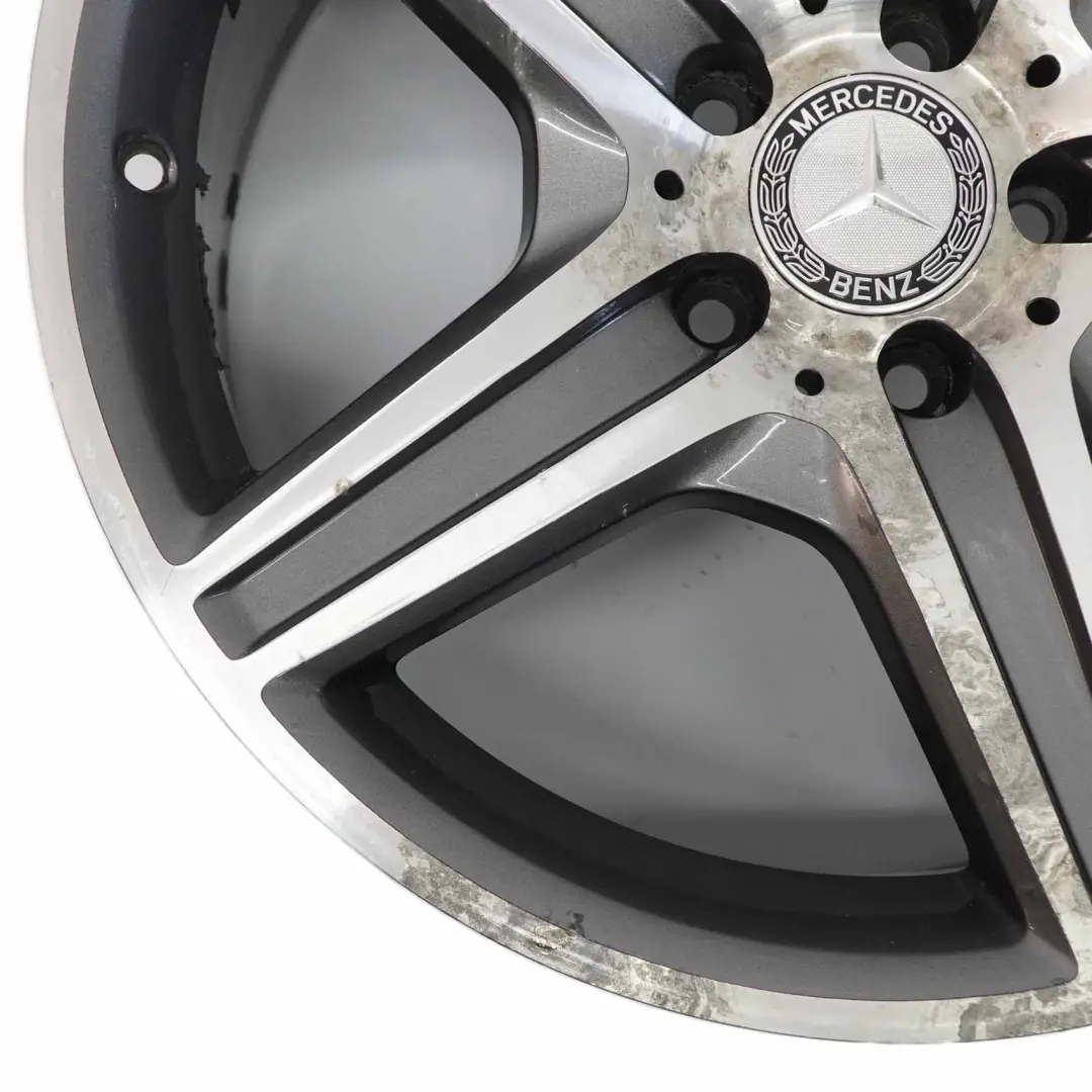 W218 Llanta de aleación de 5 radios AMG 19" ET:37 9J para Mercedes con número de pieza A2184011802 Mercedes W218 Llanta de aleación de 5 radios AMG 19" ET:37 9J - SKU A2184011802-2 - Número de pieza A2184011802