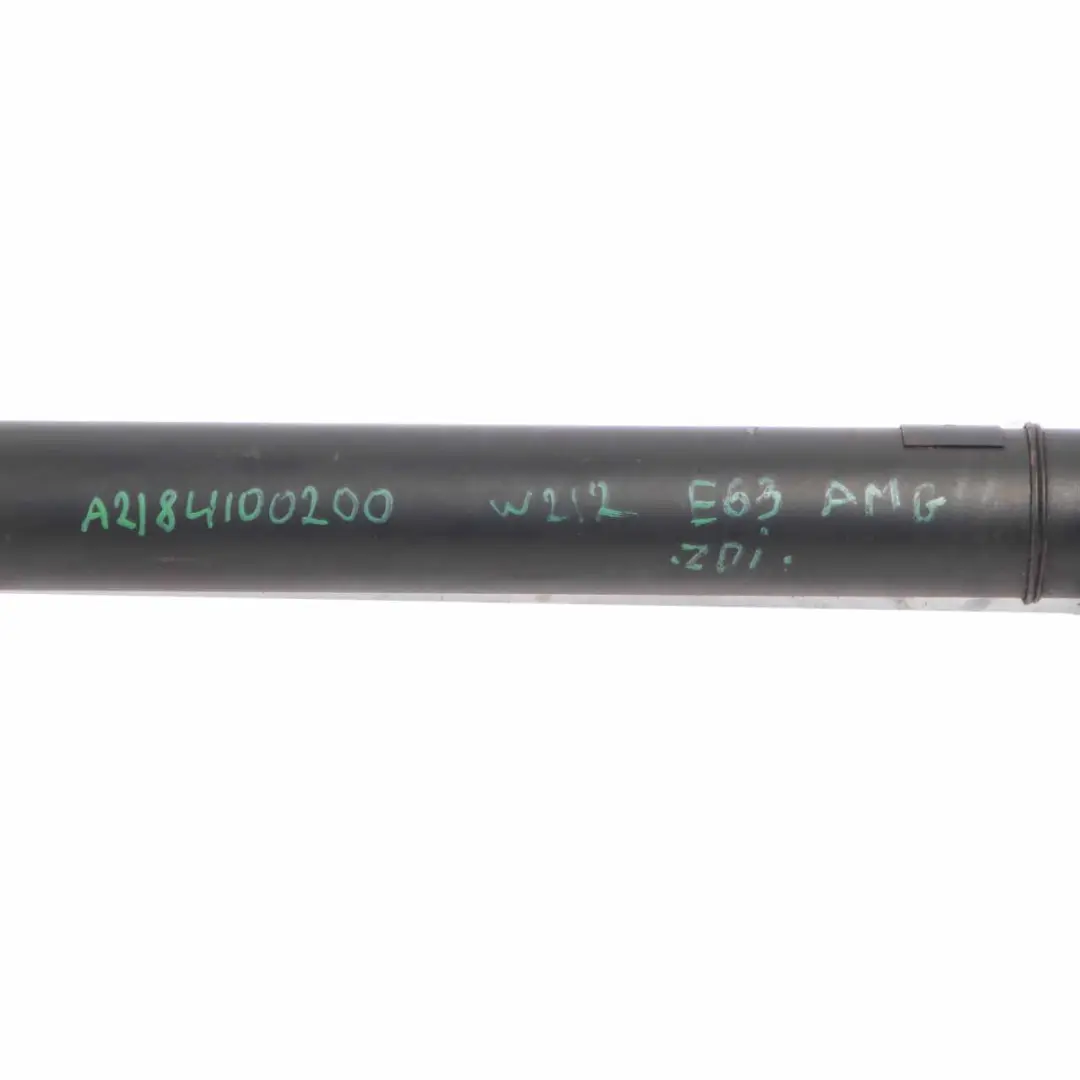 Propshaft Mercedes W212 E 63 W218 AMG M157 Prop Drive Shaft to with Part number A2184100200 Propshaft Mercedes W212 E 63 W218 AMG M157 Prop Drive Shaft - SKU A2184100200 - Part number A2184100200