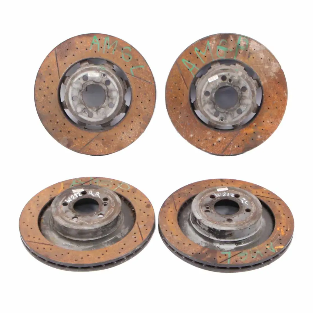  Brake Disc Caliper Mercedes W212 E 63 AMG Rear Left Right Wheel N/O/S Brake Set - SKU A2184214798 - Part number A2184214798