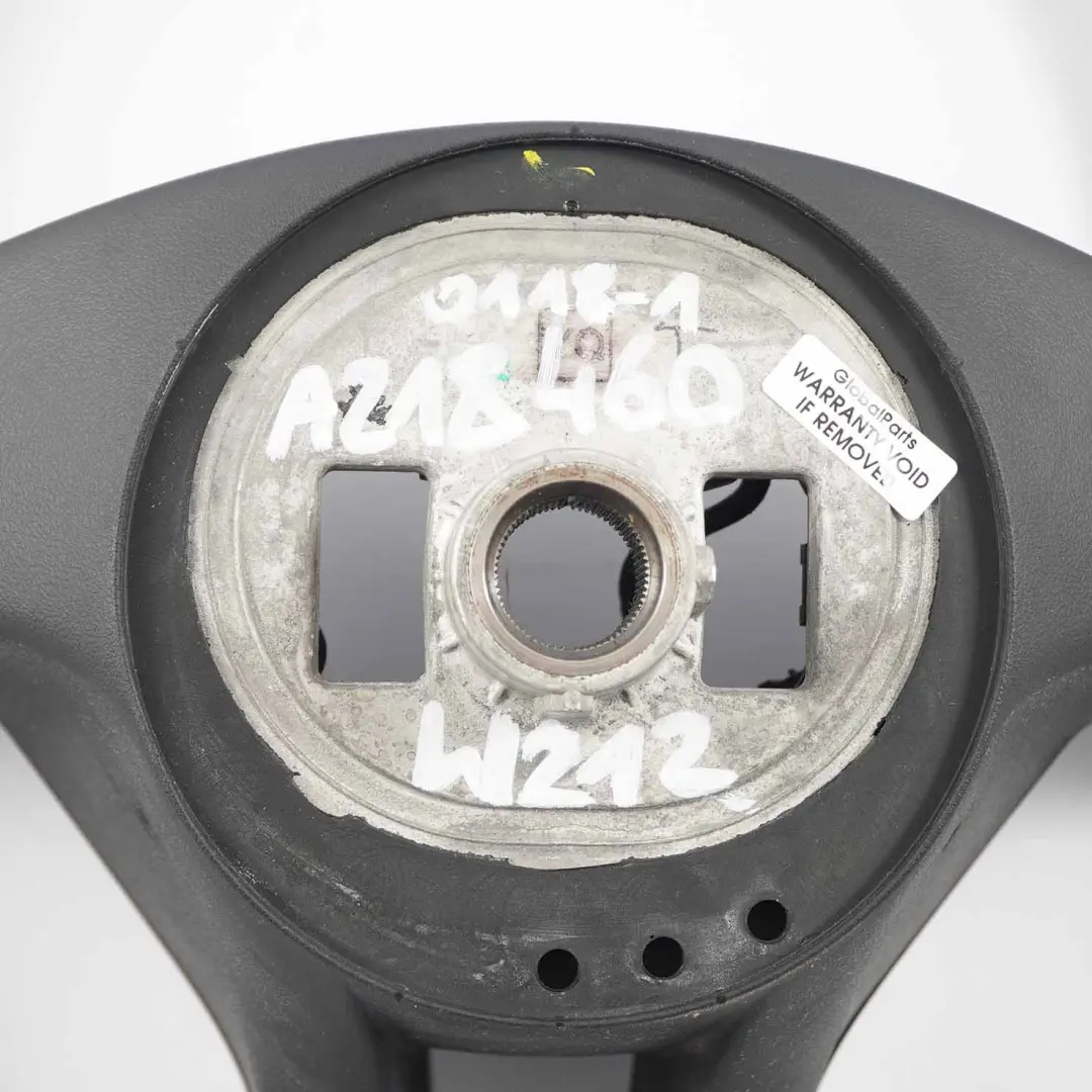 Volante Mercedes W212 NUEVO Cuero Negro con Hilos Negros Paddle Shift - SKU A2184600118-1 - Número de pieza A2184600118