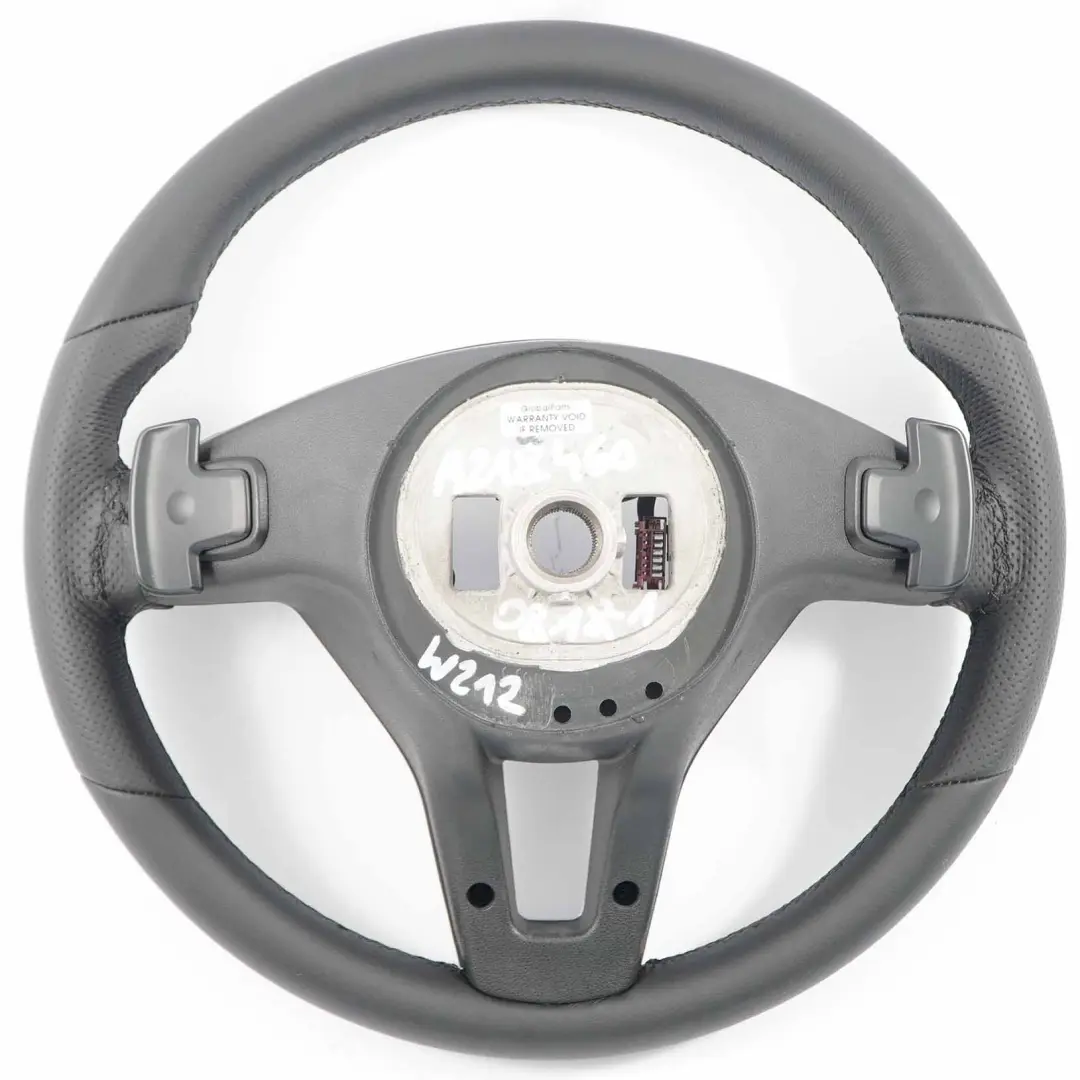  Volant Mercedes W204 W212 NEUF Cuir Noir Filets Noirs Palette Changement Vitesse - SKU A2184600818-1 - Numéro de pièce A2184600818