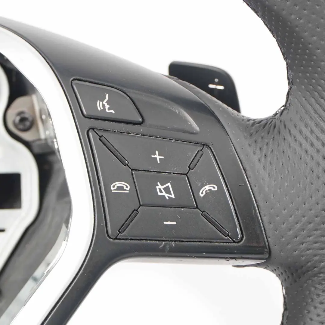  Volant Mercedes W204 W212 NEUF Cuir Noir Filets Noirs Palette Changement Vitesse - SKU A2184600818-1 - Numéro de pièce A2184600818