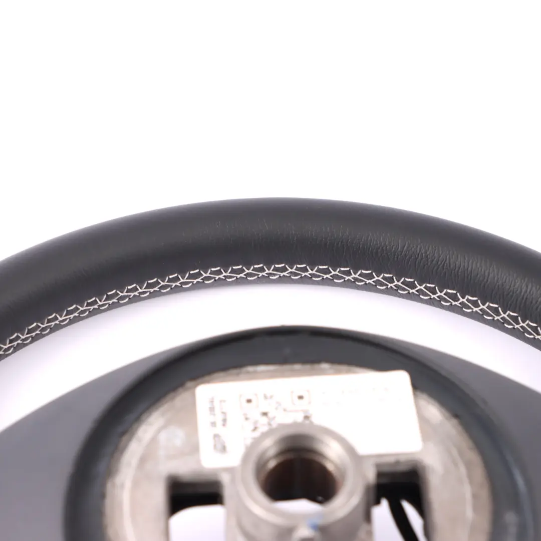 Steering Wheel Mercedes W176 W204 W246 NEW Black Leather with White Threads to with Part number A2184601918 Steering Wheel Mercedes W176 W204 W246 NEW Black Leather with White Threads - SKU A2184601918-1 - Part number A2184601918