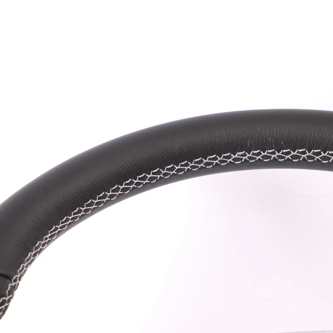 Steering Wheel Mercedes W176 W204 W246 NEW Black Leather with White Threads to with Part number A2184601918 Steering Wheel Mercedes W176 W204 W246 NEW Black Leather with White Threads - SKU A2184601918-1 - Part number A2184601918