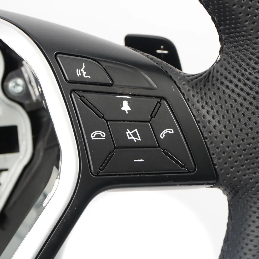 NEU Leder Schwarz Sport Lenkrad Schaltwippen Schwarz Fäden für Mercedes W176 W204 mit Teilenummer A2184602018 Mercedes W176 W204 NEU Leder Schwarz Sport Lenkrad Schaltwippen Schwarz Fäden - SKU A2184602018-3 - Teilenummer A2184602018