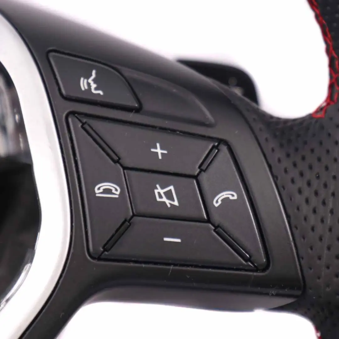  Volant Mercedes W176 W246 NEUF cuir noir fils rouges palettes de changement - SKU A2184609103-1 - Numéro de pièce A2184609103