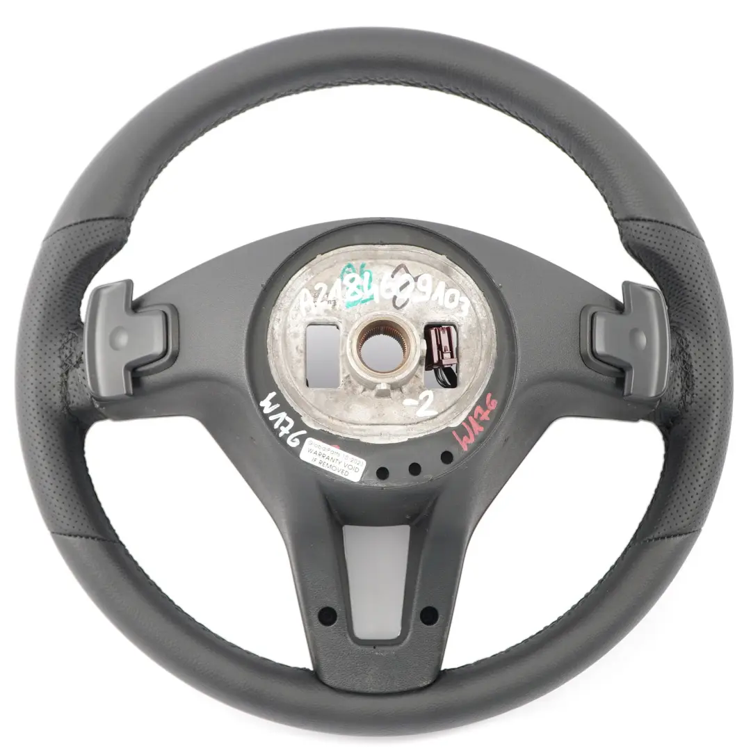  Volant Mercedes W176 W246 NEUF Cuir Noir Filets Noirs Paddle Shift - SKU A2184609103-2 - Numéro de pièce A2184609103