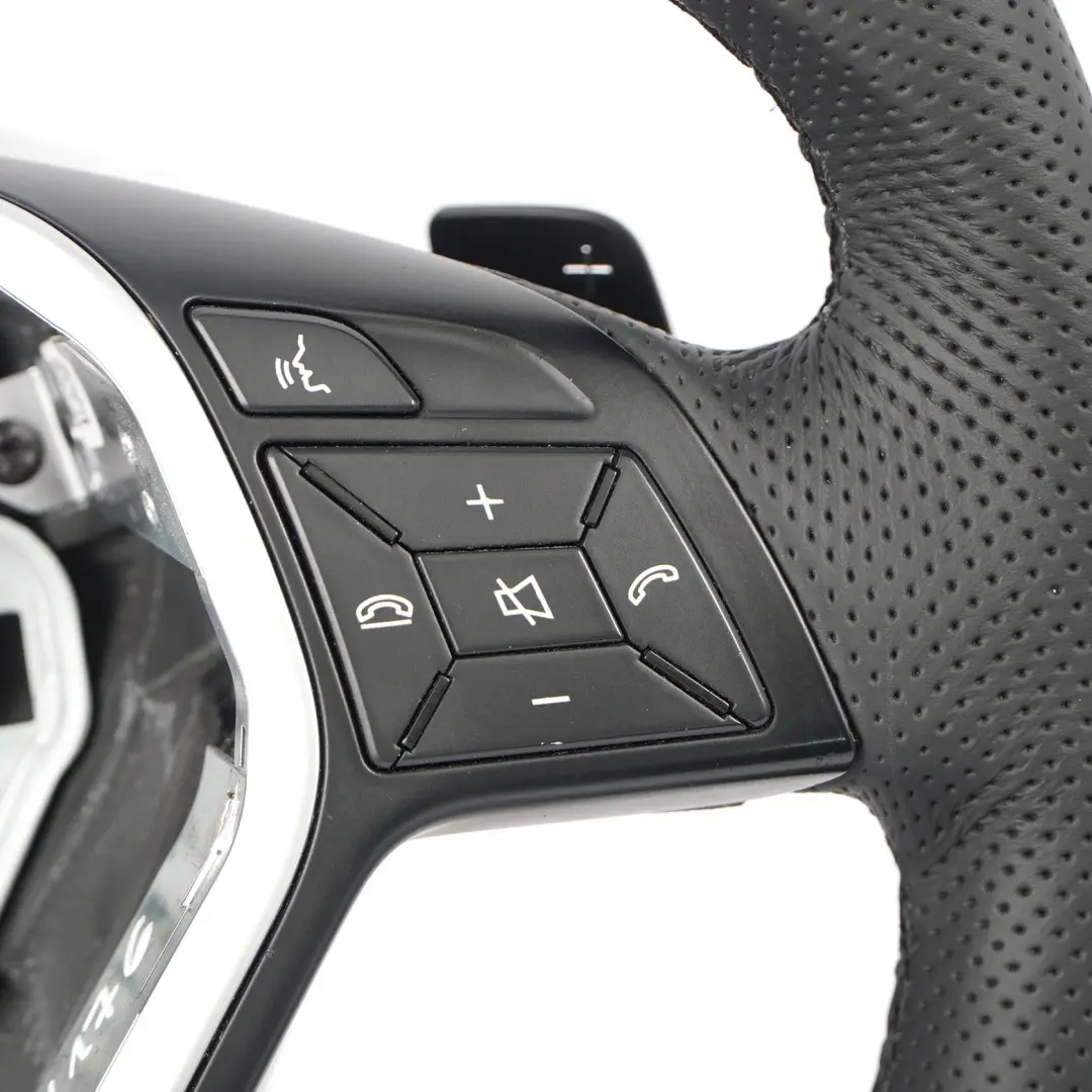 Volante Mercedes W176 W246 NUEVO Cuero Negro Hilos Negro Paddle Shift - SKU A2184609103-2 - Número de pieza A2184609103