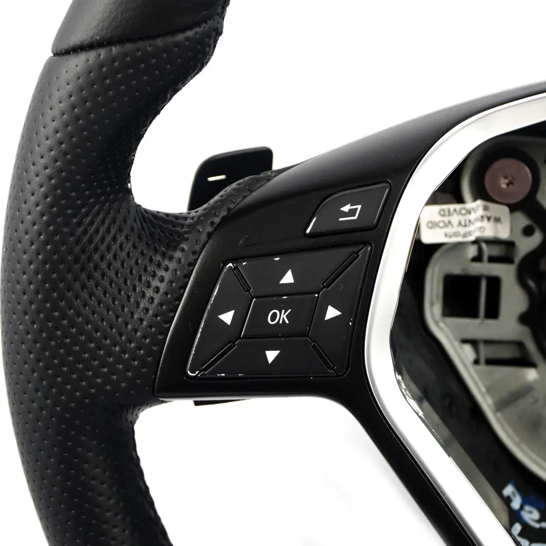  Volant Mercedes W176 NEUF Cuir noir Filets noirs Palettes changement vitesse - SKU A2184609103-3 - Numéro de pièce A2184609103