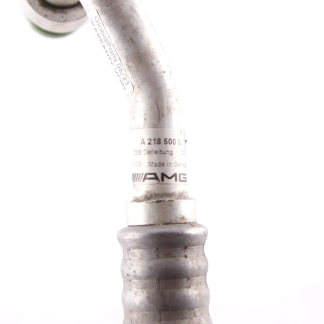 Oil Line Mercedes W212 E63 CLS W218 AMG Oil Cooler Pipe Hose Petrol to with Part number A2185000272 Oil Line Mercedes W212 E63 CLS W218 AMG Oil Cooler Pipe Hose Petrol - SKU A2185000272 - Part number A2185000272