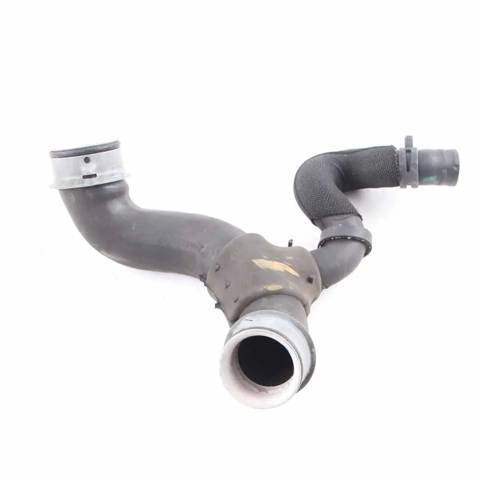 Upper Coolant Hose Mercedes W212 W218 E 63 AMG Engine Radiator Left N/S Hose to with Part number A2185010382 Upper Coolant Hose Mercedes W212 W218 E 63 AMG Engine Radiator Left N/S Hose - SKU A2185010382 - Part number A2185010382