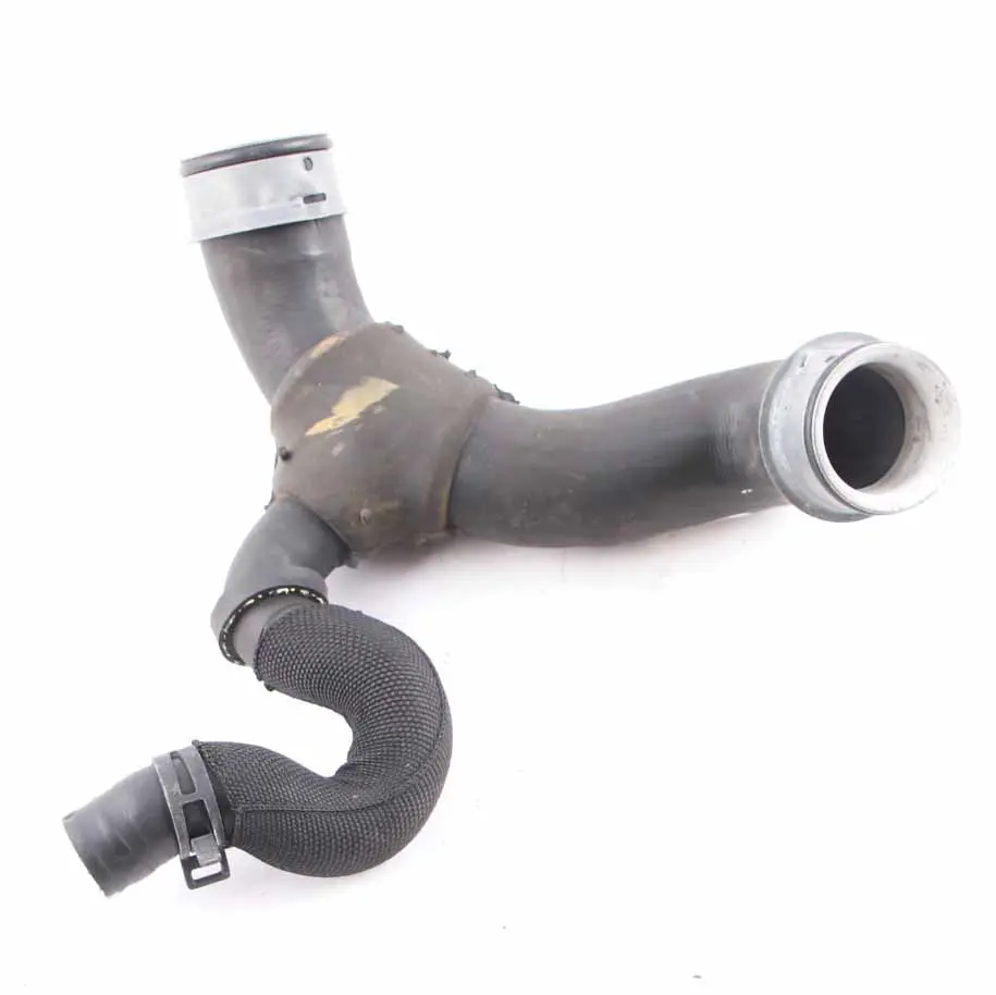 Upper Coolant Hose Mercedes W212 W218 E 63 AMG Engine Radiator Left N/S Hose to with Part number A2185010382 Upper Coolant Hose Mercedes W212 W218 E 63 AMG Engine Radiator Left N/S Hose - SKU A2185010382 - Part number A2185010382