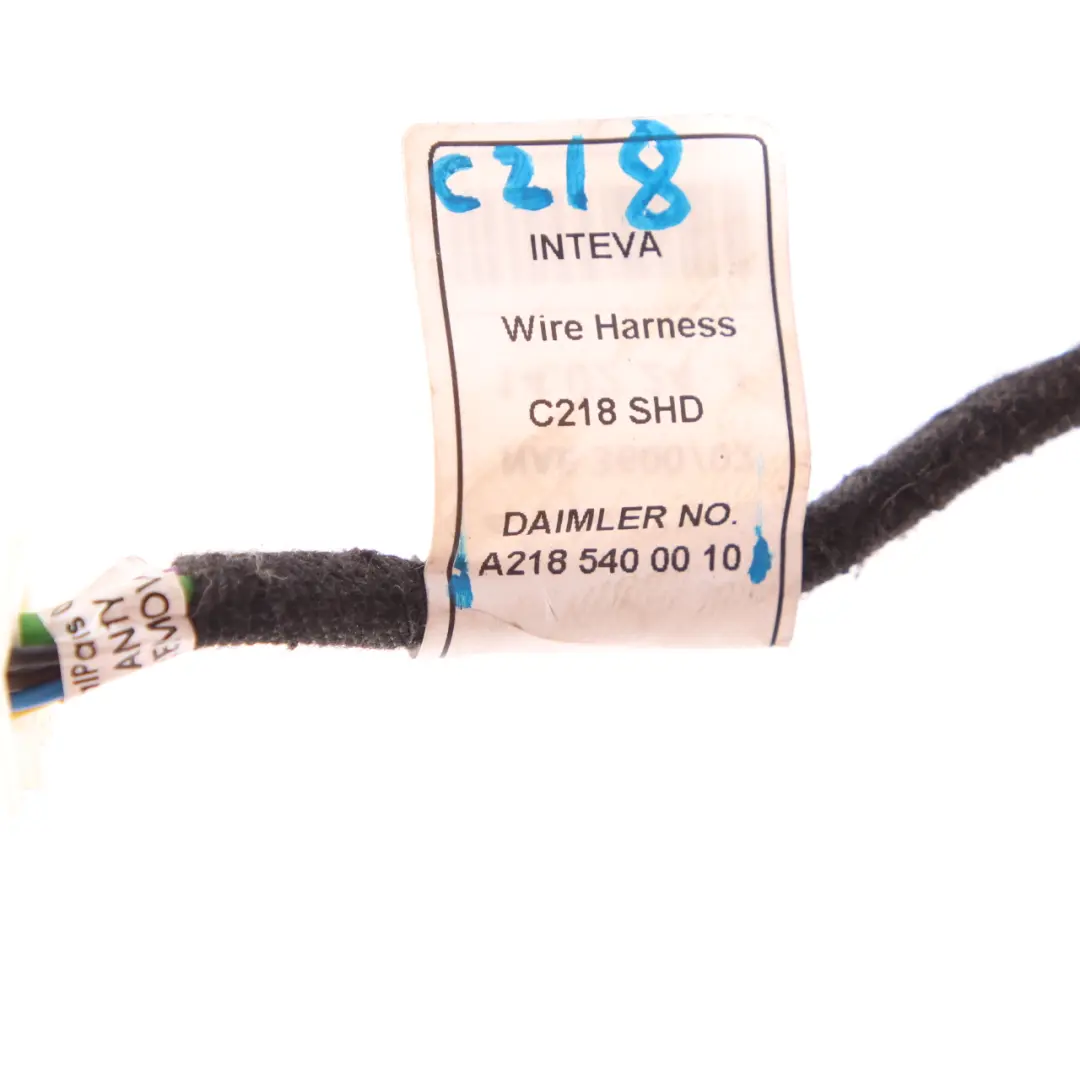 Sunroof Wiring Mercedes W212 W218 Panoramic Motor Cable Harness to with Part number A2185400010 Sunroof Wiring Mercedes W212 W218 Panoramic Motor Cable Harness - SKU A2185400010 - Part number A2185400010