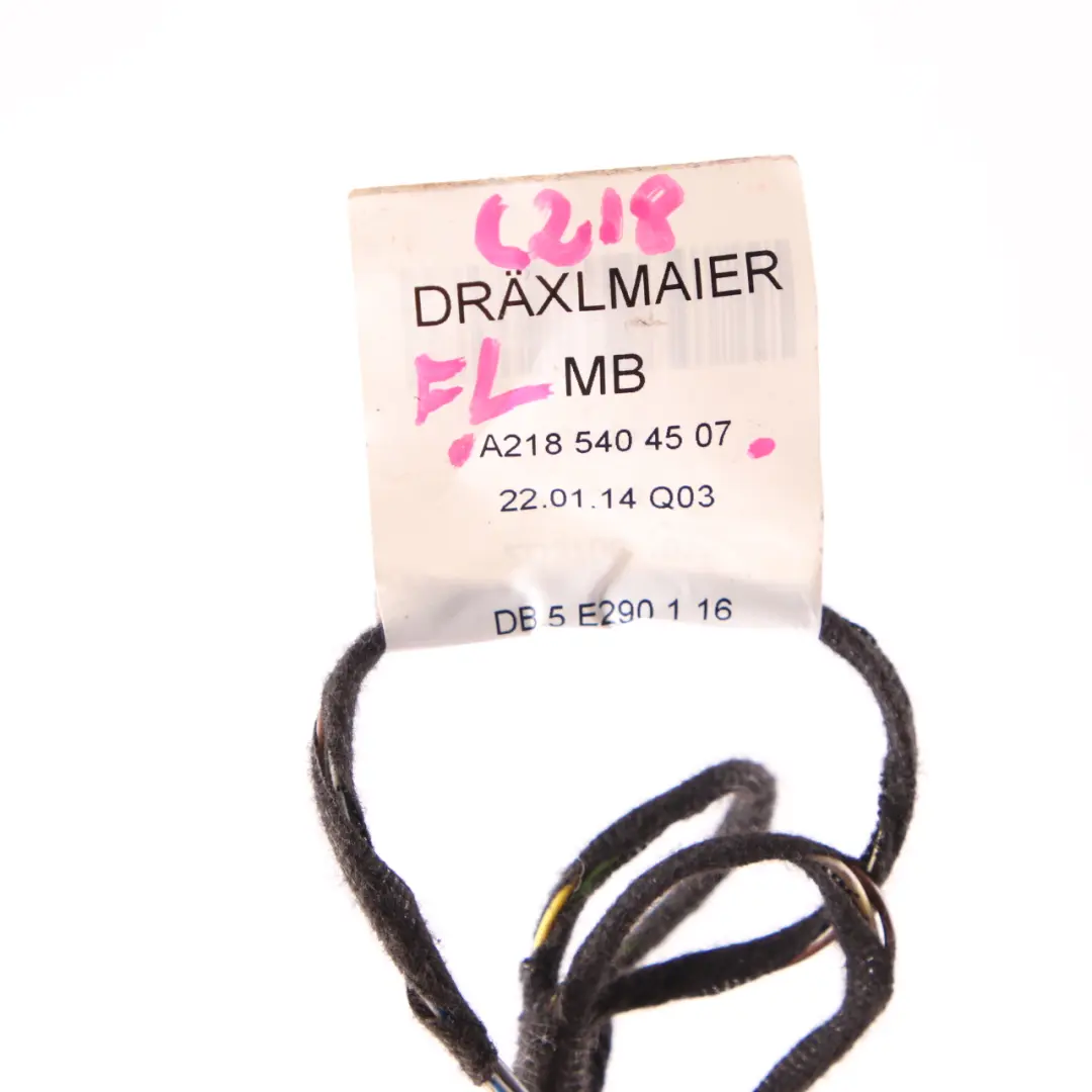 W218 Door Wiring Harness Loom Front Left Right N/O/S to Mercedes CLS with Part number A2185404507 Mercedes CLS W218 Door Wiring Harness Loom Front Left Right N/O/S - SKU A2185404507 - Part number A2185404507