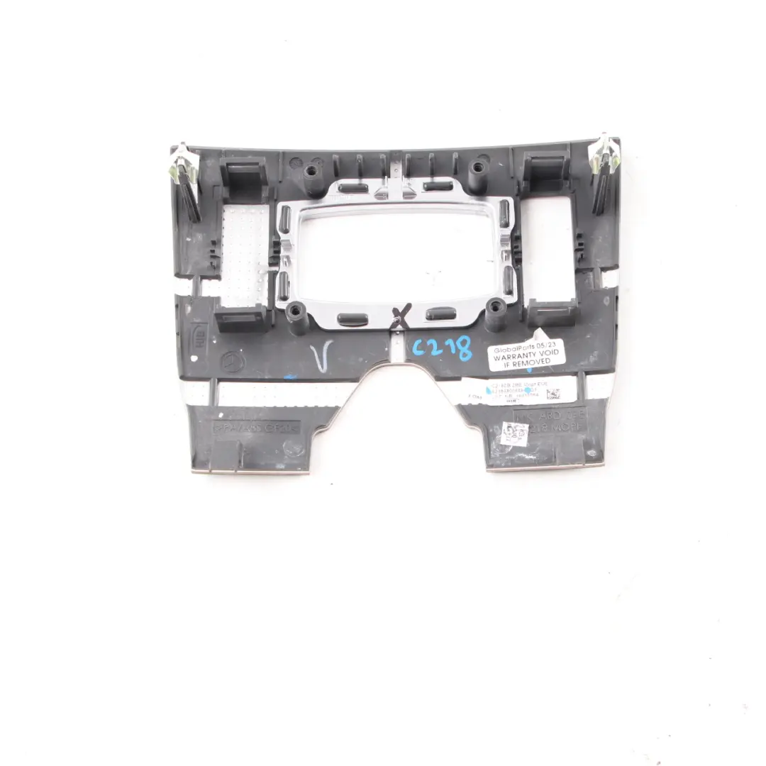 W218 Switch Cluster Centre Console Cover Surround Trim Black Ash Wood to Mercedes with Part number A2186800808 Mercedes W218 Switch Cluster Centre Console Cover Surround Trim Black Ash Wood - SKU A2186800808 - Part number A2186800808