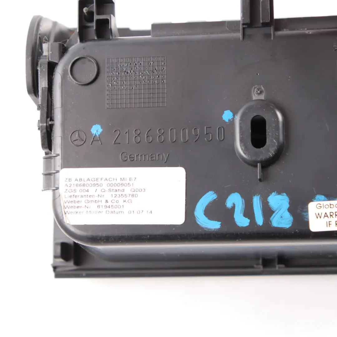 Mercedes CLS W218 Mittelkonsole Aschenbecher Ablage Becherhalter - SKU A2186800950 - Teilenummer A2186800950