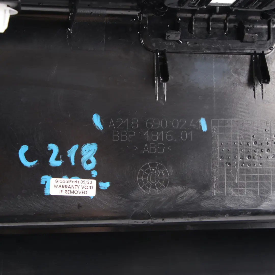 W218 Loading Edge Trunk Sill Trim Panel Covering Black to Mercedes with Part number A2186900241 Mercedes W218 Loading Edge Trunk Sill Trim Panel Covering Black - SKU A2186900241 - Part number A2186900241