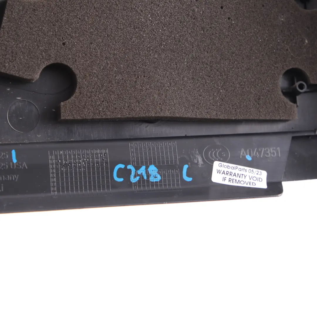 Mercedes CLS W218 B-Pillar Cover Panel Lower Trim Left N/S Black - SKU A2186909725 - Part number A2186909725
