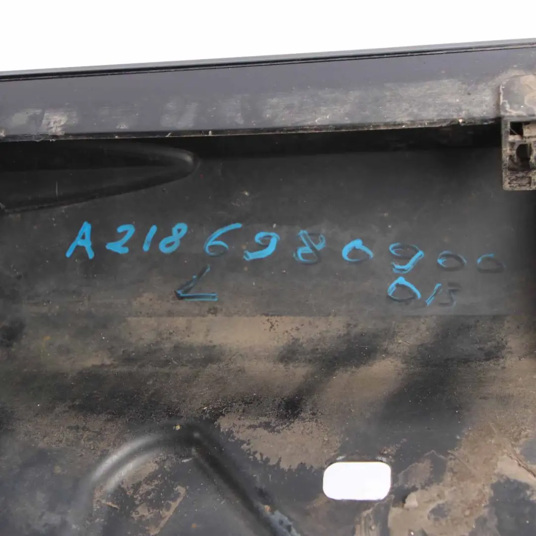 Mercedes W218 Side Skirt Left N/S Door Sill Cover Obsidian Black Metallic - 197 - SKU A2186980900-OB - Part number A2186980900