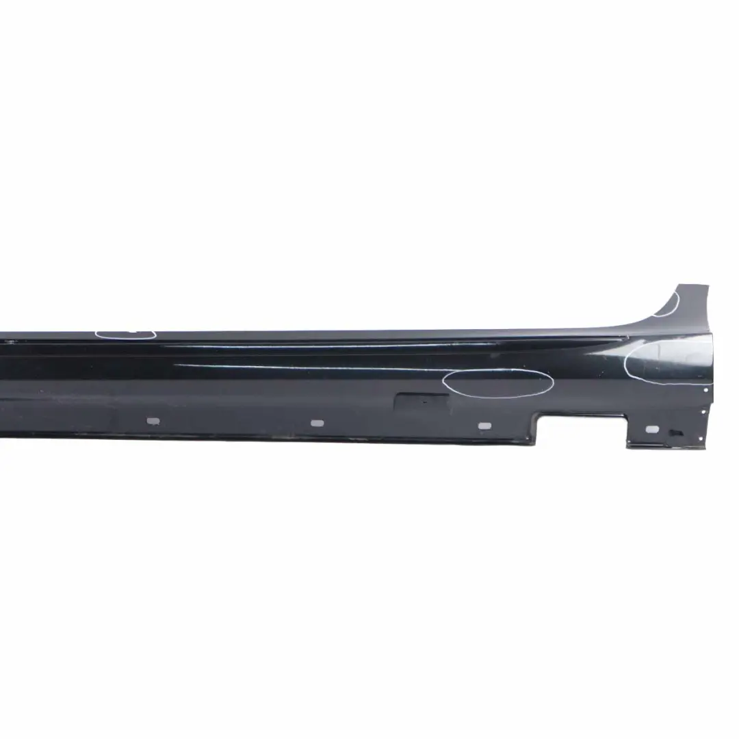 Mercedes W218 Side Skirt Left N/S Door Sill Cover Obsidian Black Metallic - 197 - SKU A2186980900-OB - Part number A2186980900
