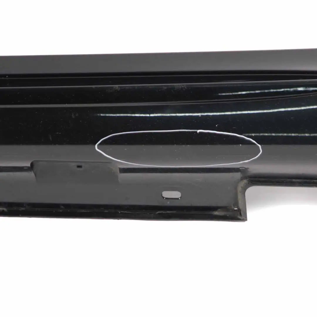 W218 Side Skirt Left N/S Door Sill Cover Obsidian Black Metallic - 197 to Mercedes with Part number A2186980900 Mercedes W218 Side Skirt Left N/S Door Sill Cover Obsidian Black Metallic - 197 - SKU A2186980900-OB - Part number A2186980900