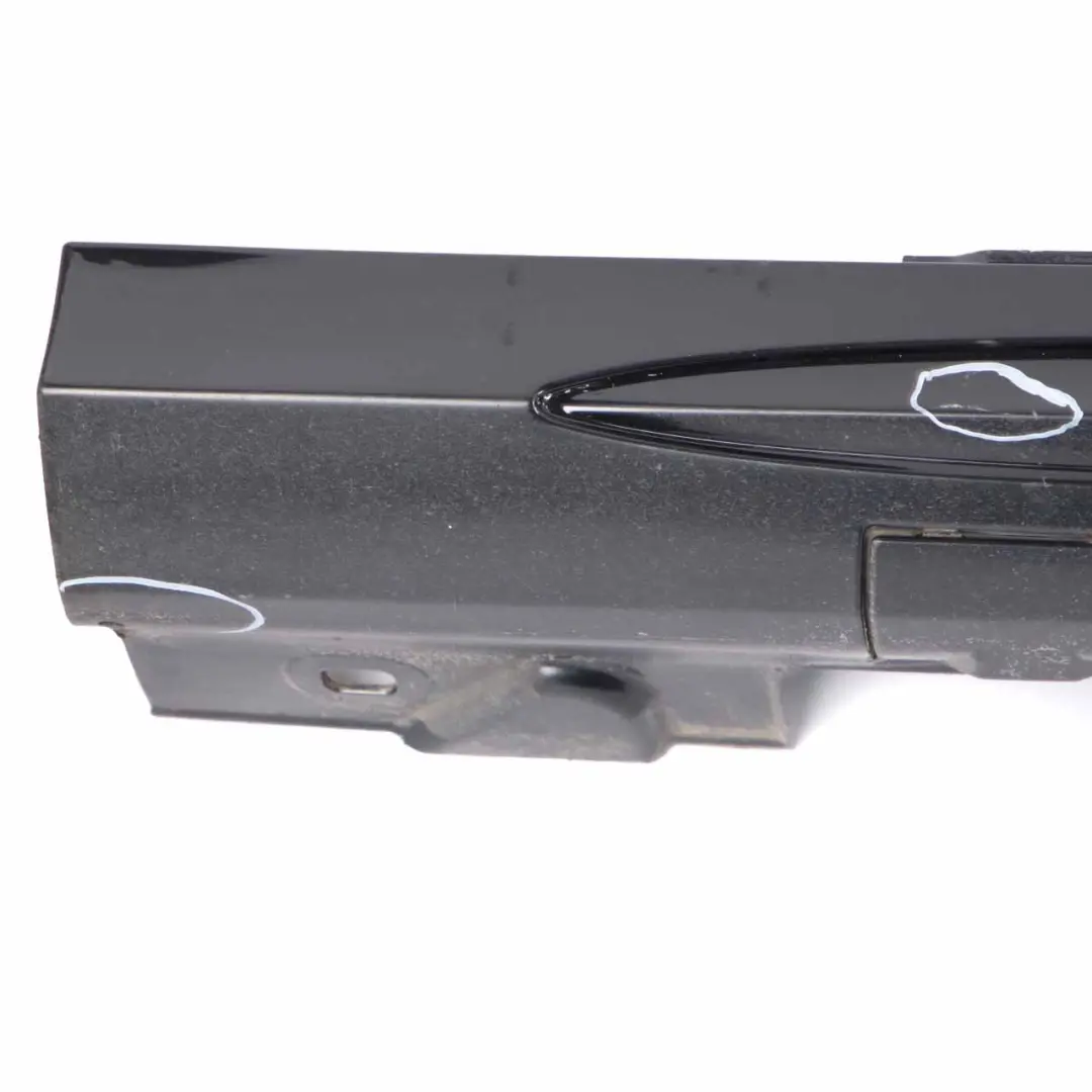 W218 Side Skirt Left N/S Door Sill Cover Obsidian Black Metallic - 197 to Mercedes with Part number A2186980900 Mercedes W218 Side Skirt Left N/S Door Sill Cover Obsidian Black Metallic - 197 - SKU A2186980900-OB - Part number A2186980900