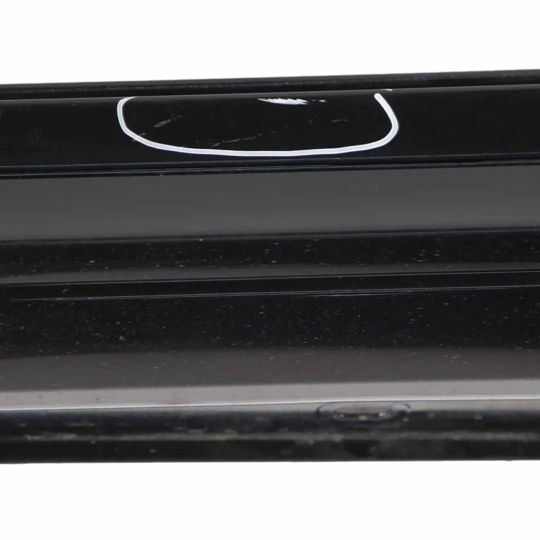 W218 Side Skirt Left N/S Door Sill Cover Obsidian Black Metallic - 197 to Mercedes with Part number A2186980900 Mercedes W218 Side Skirt Left N/S Door Sill Cover Obsidian Black Metallic - 197 - SKU A2186980900-OB - Part number A2186980900