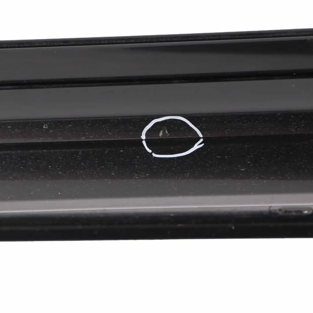 W218 Side Skirt Left N/S Door Sill Cover Obsidian Black Metallic - 197 to Mercedes with Part number A2186980900 Mercedes W218 Side Skirt Left N/S Door Sill Cover Obsidian Black Metallic - 197 - SKU A2186980900-OB - Part number A2186980900