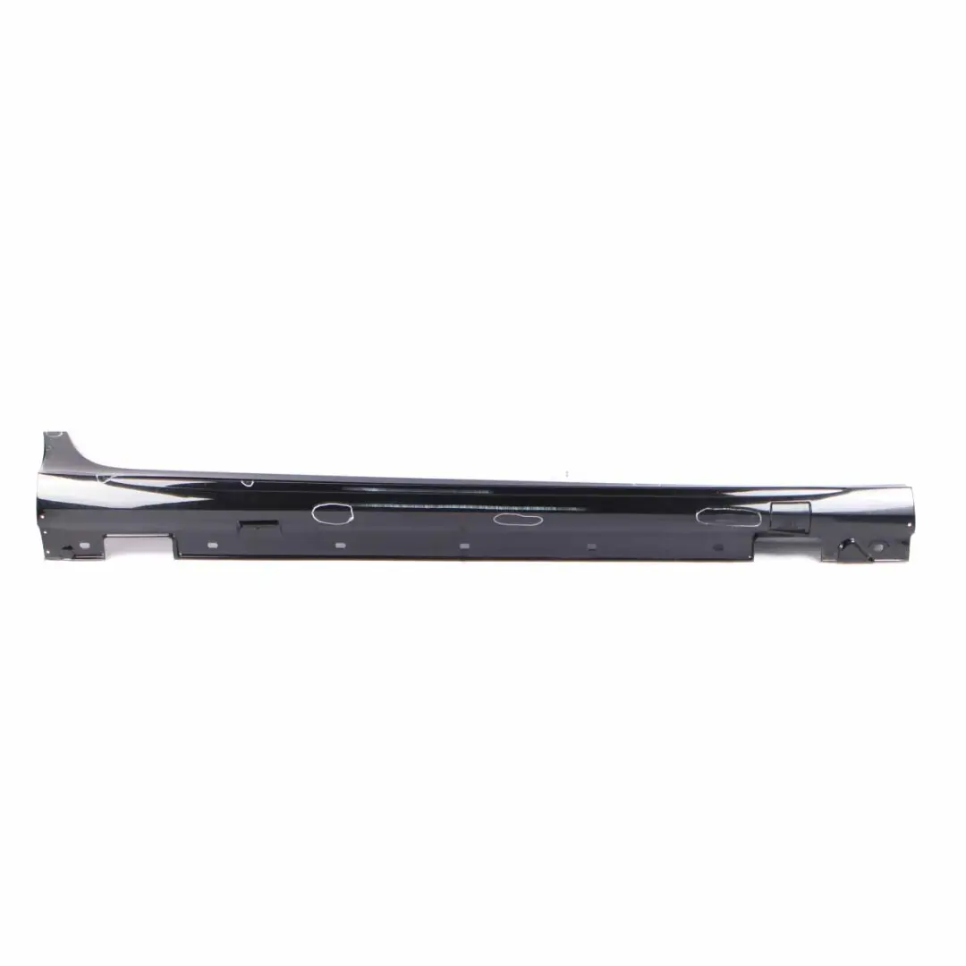 W218 Side Skirt Right O/S Door Sill Cover Obsidian Black Metallic - 197 to Mercedes with Part number A2186981000 Mercedes W218 Side Skirt Right O/S Door Sill Cover Obsidian Black Metallic - 197 - SKU A2186981000-OB - Part number A2186981000